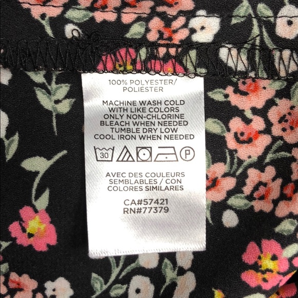 Loft Sheer Floral Print Shirt - Picture 6 of 7